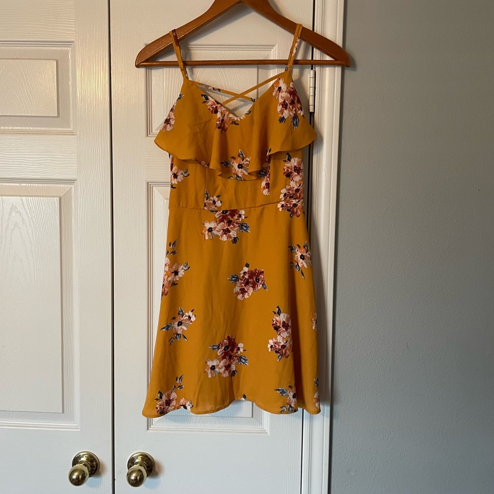 Short Floral Sleeveless Dress